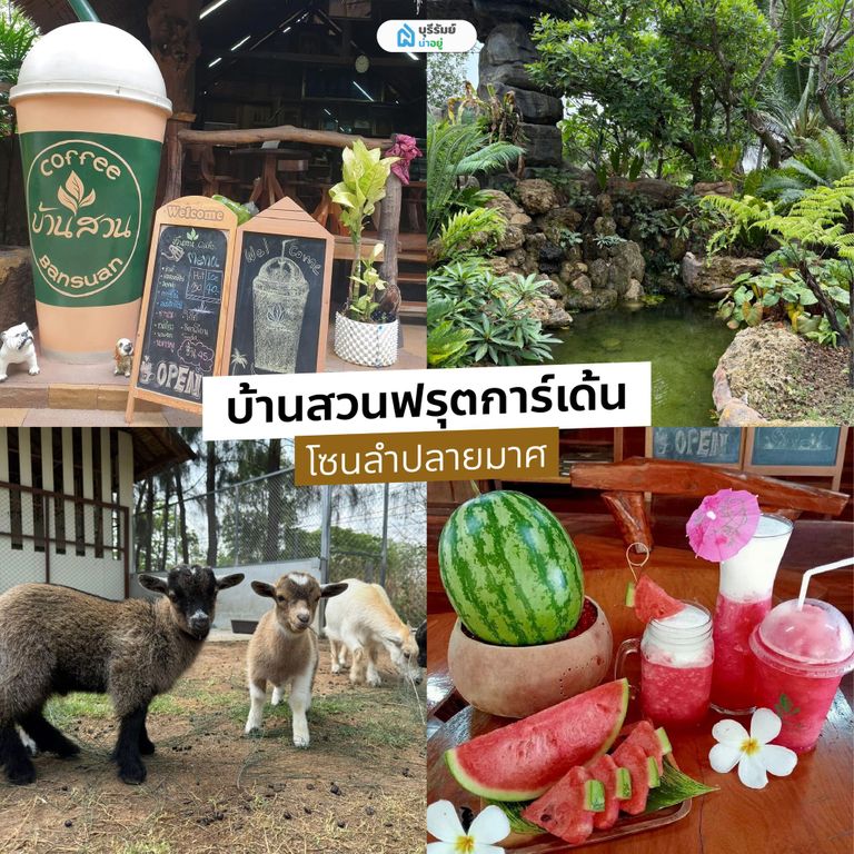 บ้านสวนฟรุ๊ตการ์เด้นส์ และสวนน้ำสนุกคิดดีเจอนี่ อ.ลำปลายมาศ