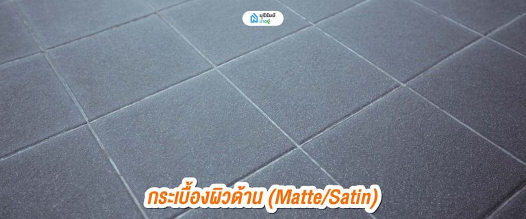กระเบื้องผิวด้าน (Matte/Satin)
