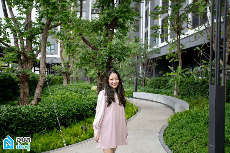 สวนชั้นล่าง - Escent คอนโดอุบล