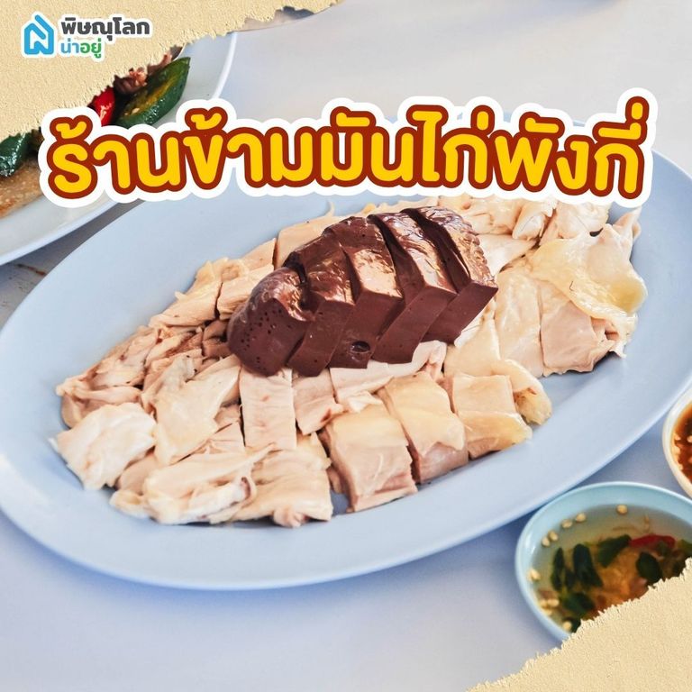 ร้านอาหารพิษณุโลกกลางวัน - ร้านพังกี่ข้าวมันไก่