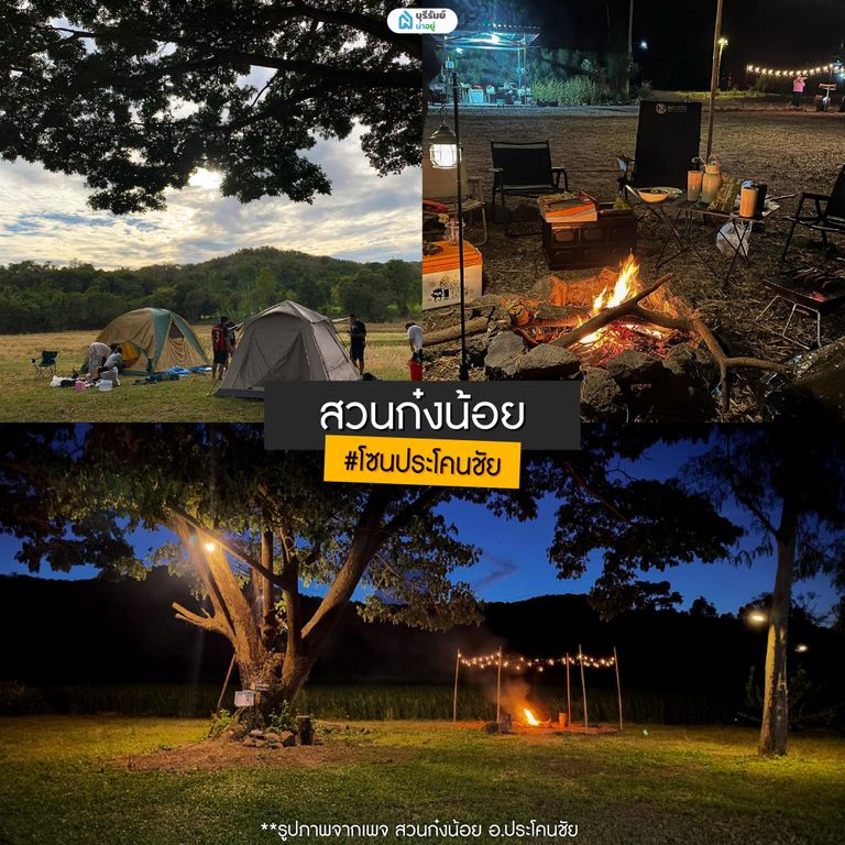สวนก๋งน้อย จุดแคมป์ปิ้งประจำโซน ประโคนชัย
