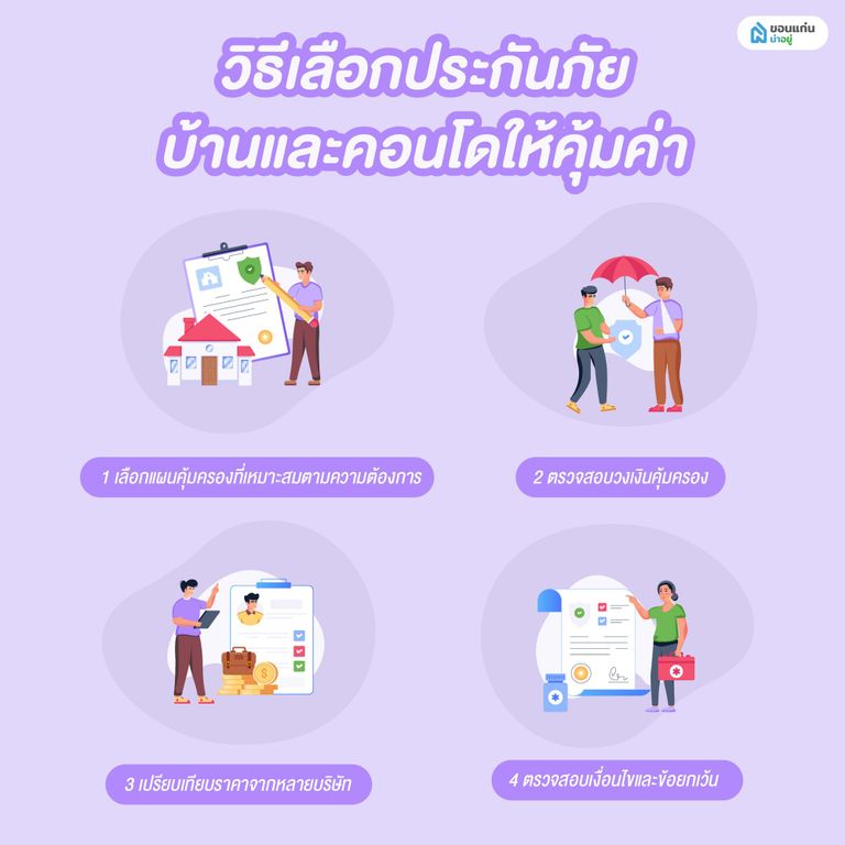 วิธีเลือกประกันภัยบ้านและคอนโดให้คุ้มค่า