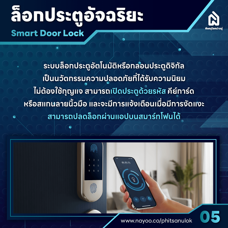 บ้านอัจฉริยะ 5 เทคโนโลยี เพื่อการอยู่อาศัยและใช้ชีวิตที่ง่ายขึ้น