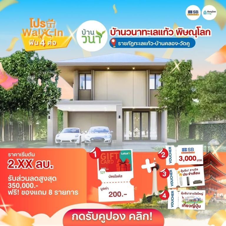 บ้านราคาไม่เกิน 3 ล้านบาท พิษณุโลก - วนาทะเวแก้ว