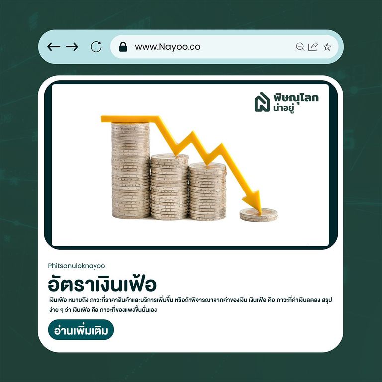 อัตราเงินเฟ้อทำให้ราคาบ้านสูง-ต่ำ