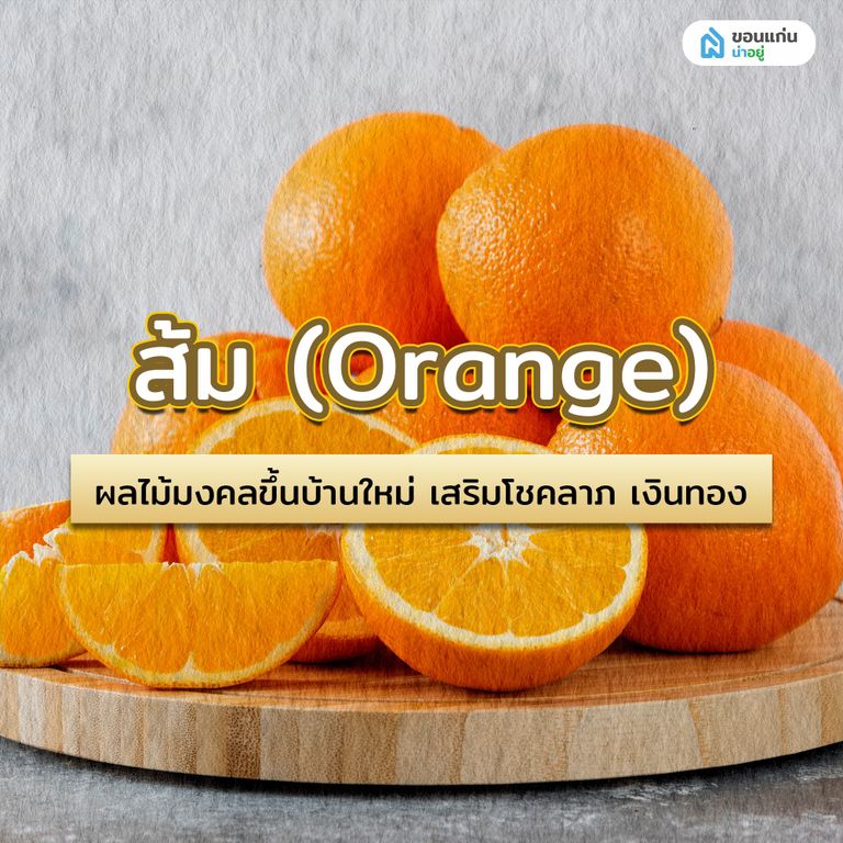 ส้ม (Orange) ผลไม้มงคลขึ้นบ้านใหม่ เสริมโชคลาภ เงินทอง