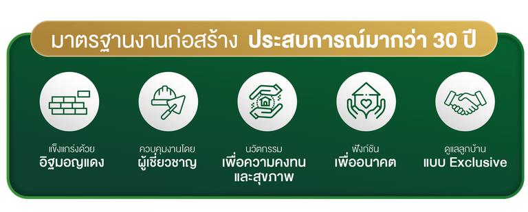 มาตราฐานงาน โครงการบ้านบุญศิริ