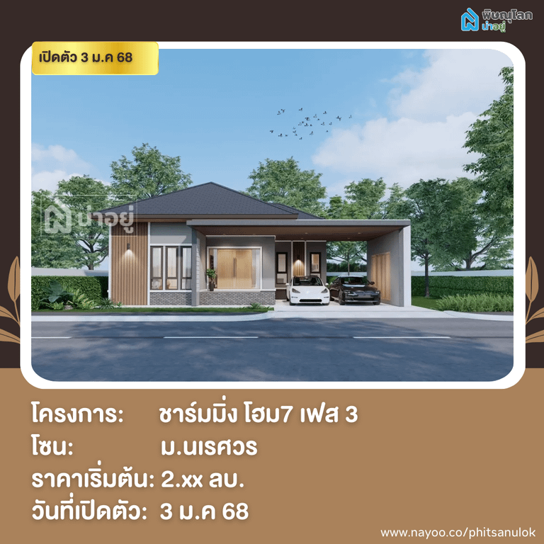 20 โครงการใหม่ใกล้เปิดตัว พิษณุโลก